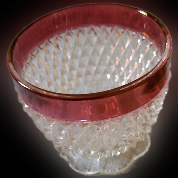 🎄Vintage Rare RedIndiana glass dish and with cream and sugar bowl like new - Picture 2 of 14